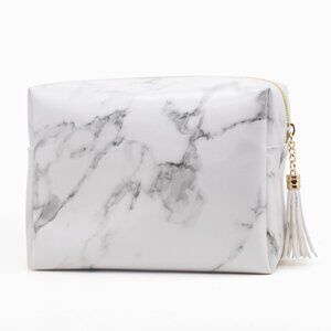 HARPER BELLE BEAUTY White Marble Cosmetic Bag